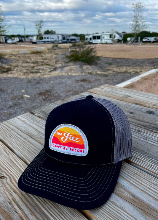 Fitz Trucker Hat in Black/Charcoal