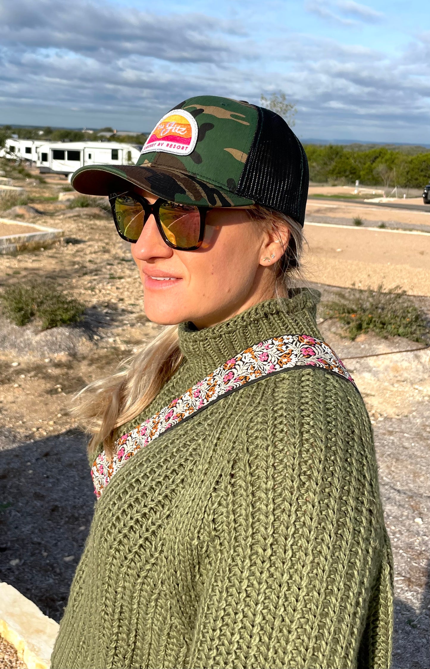 Fitz Trucker Hat in Camo