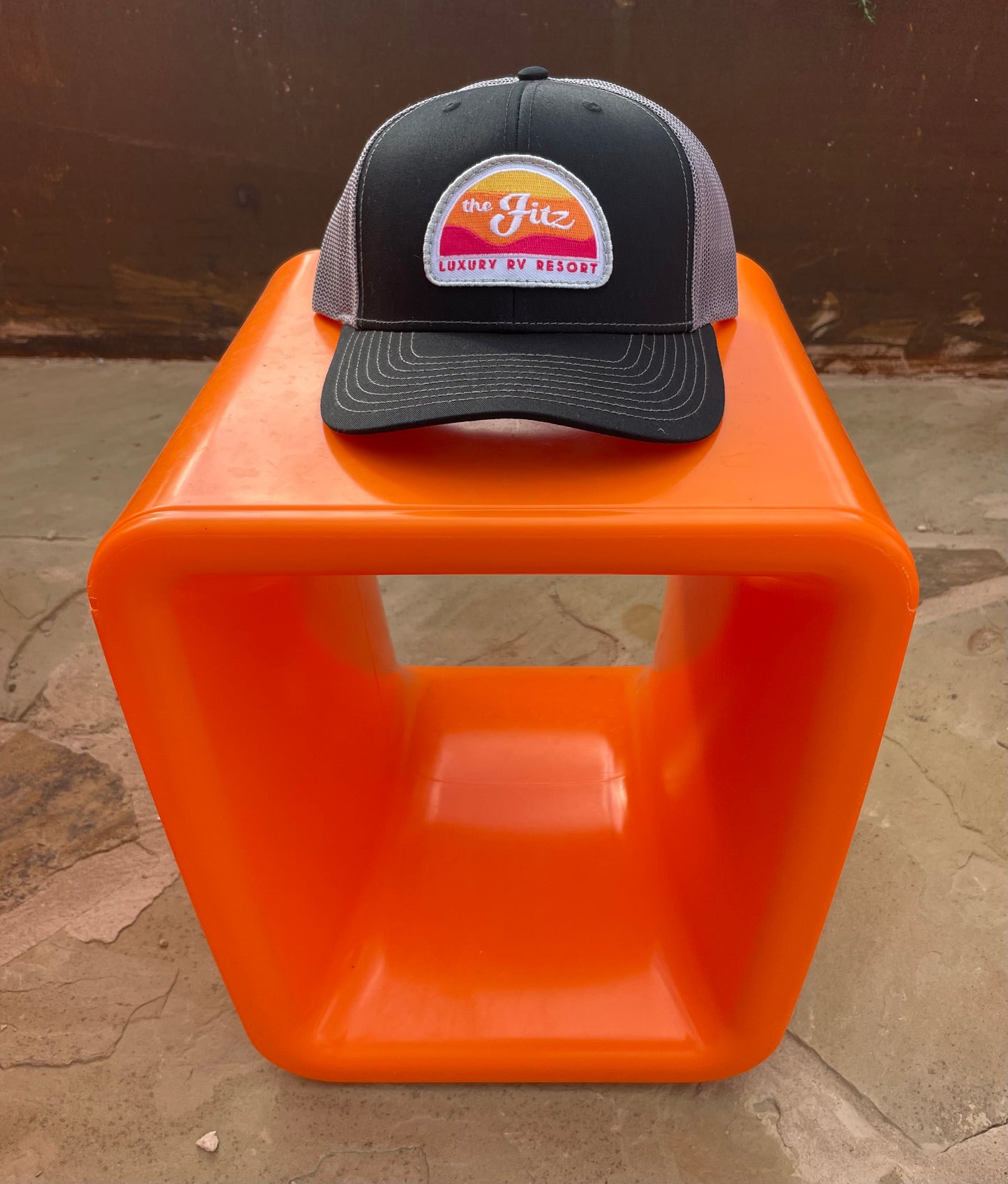 Fitz Trucker Hat in Black/Charcoal