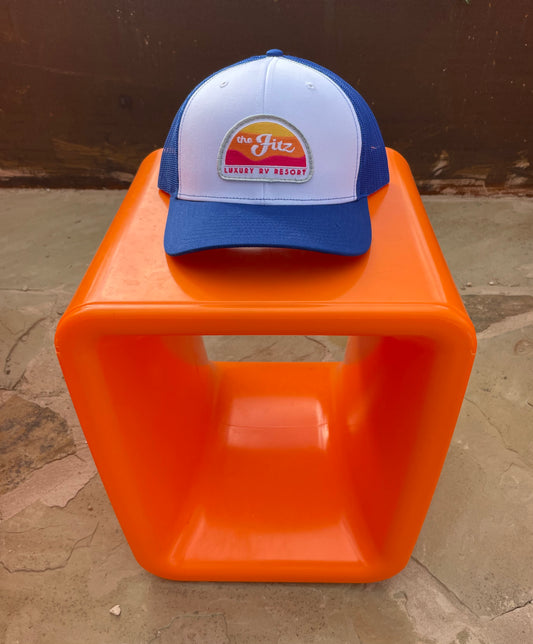 Fitz Trucker Hat in Blue/White