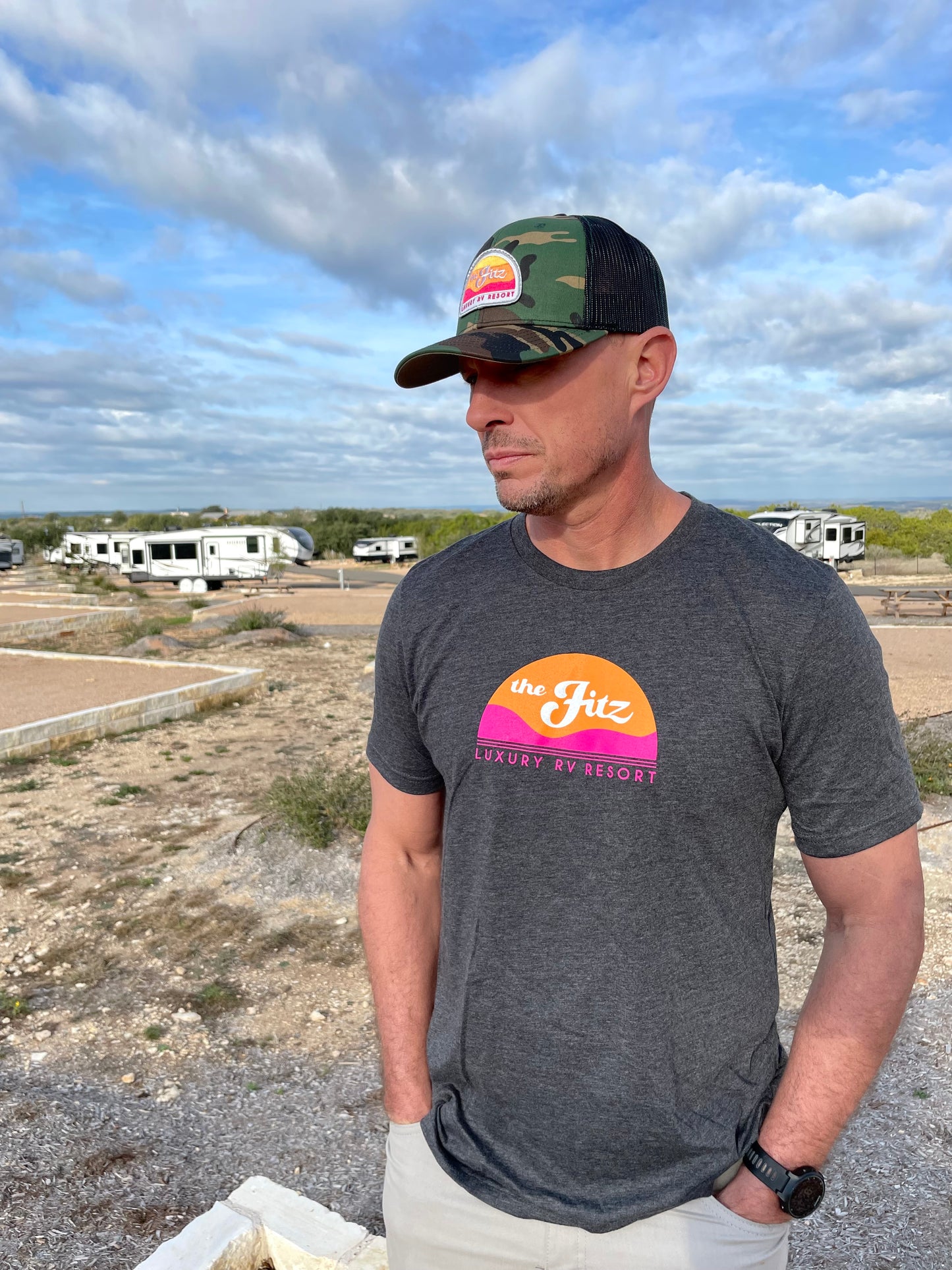 Fitz Trucker Hat in Camo